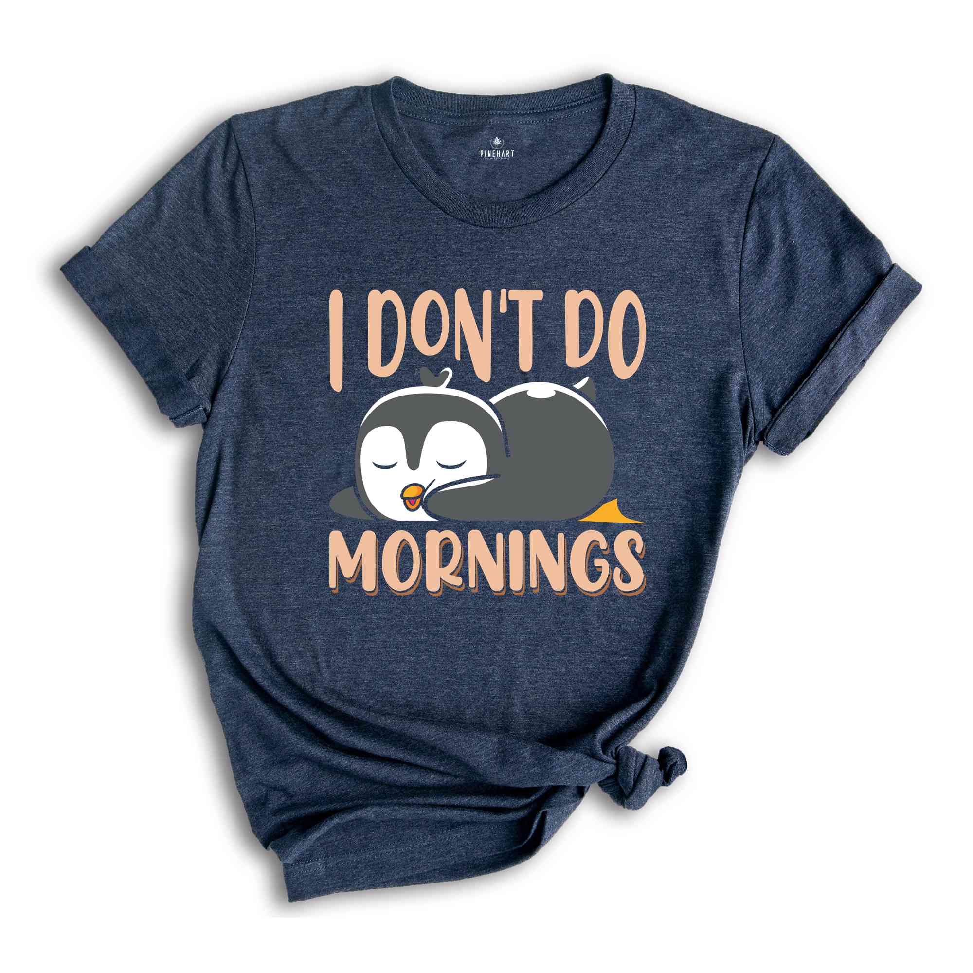 I Don't Do Mornings Shirt, Sleeping Penguin Shirt, Funny Penguin Lover T-Shirt, Cute Penguin Sleeping Ürün Etiketleri