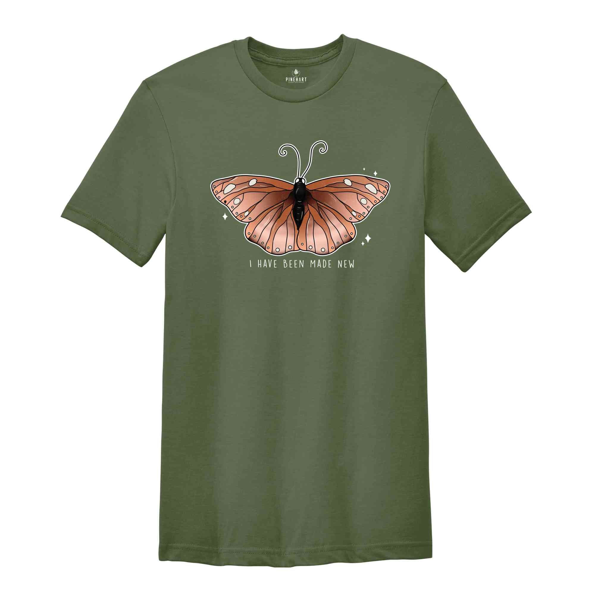 I Have Been Made New Shirt, Butterfly Shirt, Corinthians 2 Shirt, Christian Apparel, Jesus Lover Shirt, Faith Shirt