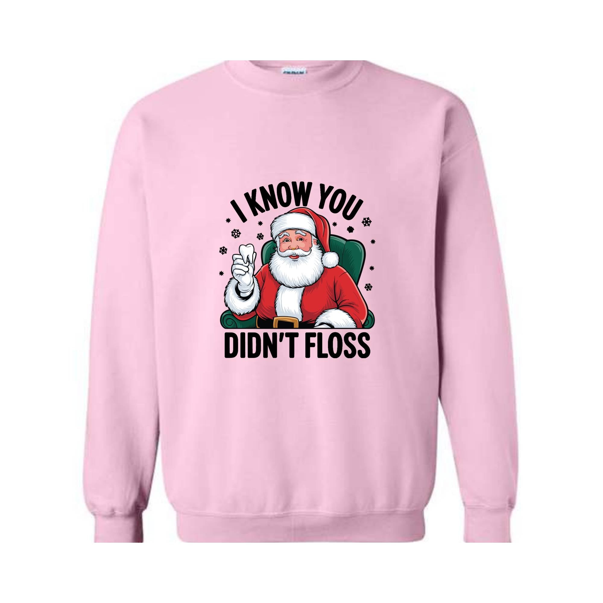 I Know You Didn't Floss Shirt, Funny Dental Hygienist Christmas T-Shirt, Dental Office Christmas Shirt, Christmas Gift for Dental Assistant