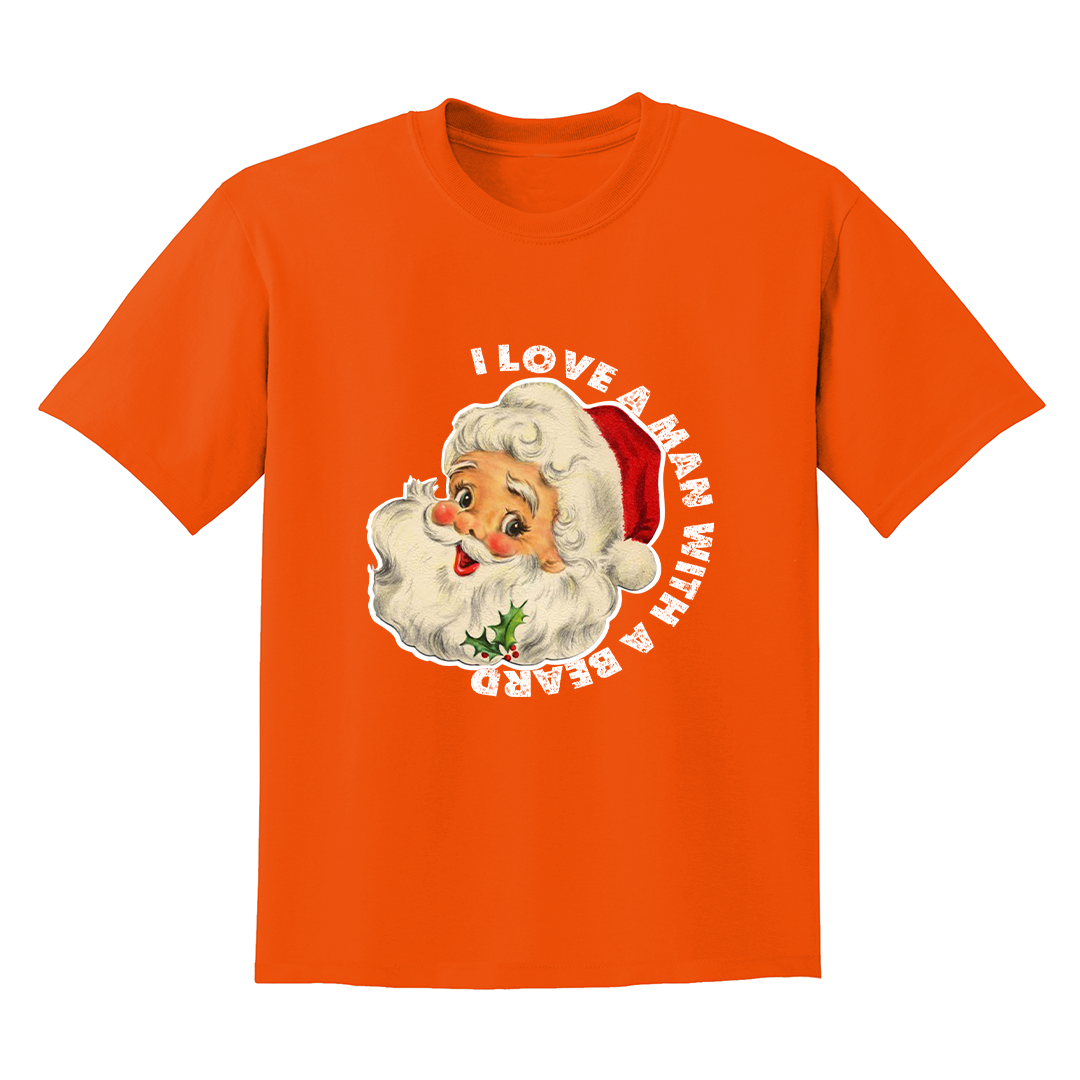 I Love a Man With a Beard Shirt, Vintage Santa Shirt, Funny Xmas Shirt, Holiday Apparel, Christmas Sweatshirt, Santa Shirt