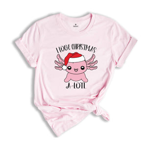 I Love Christmas A-lotl T-Shirt, Cute Axolotl Tee, Axolotl Lover Shirt, Christmas Gifts, Christmas Animal Costume