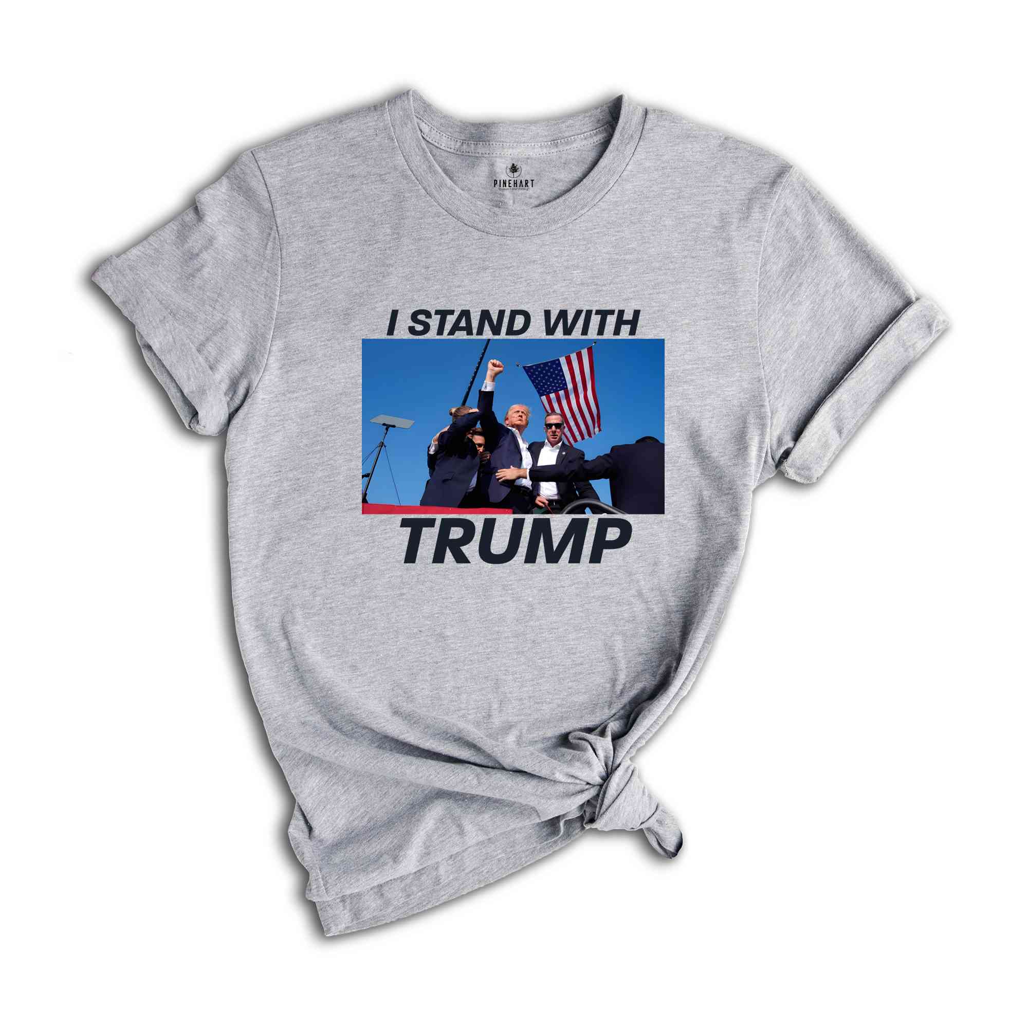 I Stand With Trump Shirt, Trump 2024 Support Shirt, Patriotic Trump Tee, Trump Campaign Shirt, Vote Trump 2024 Shirt
