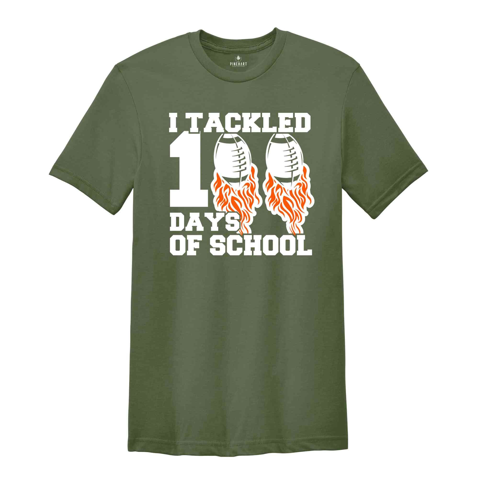 I Tackled 100 Days Of School Shirt, 100th Day Of School Shirt, Student Shirt, Back To School Shirt, 100th Day of School School Celebration,