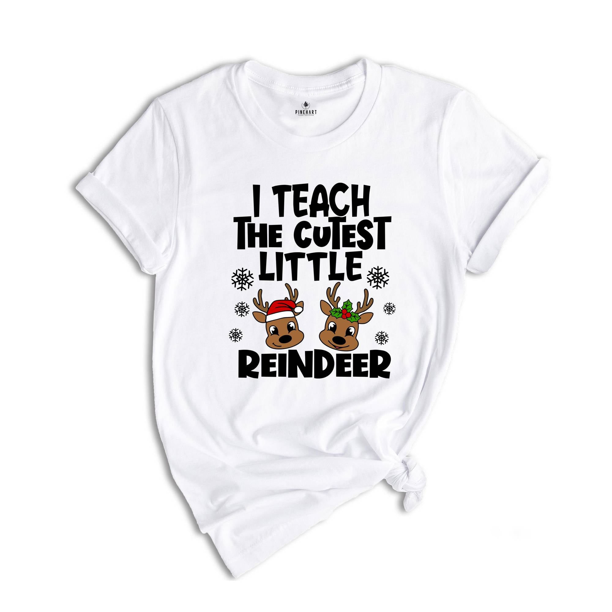 I Teach Cutest Little Reindeers Shirt, Christmas Teacher T-Shirt, Teacher Appreciation, Christmas Teacher Tee, Teacher Gift