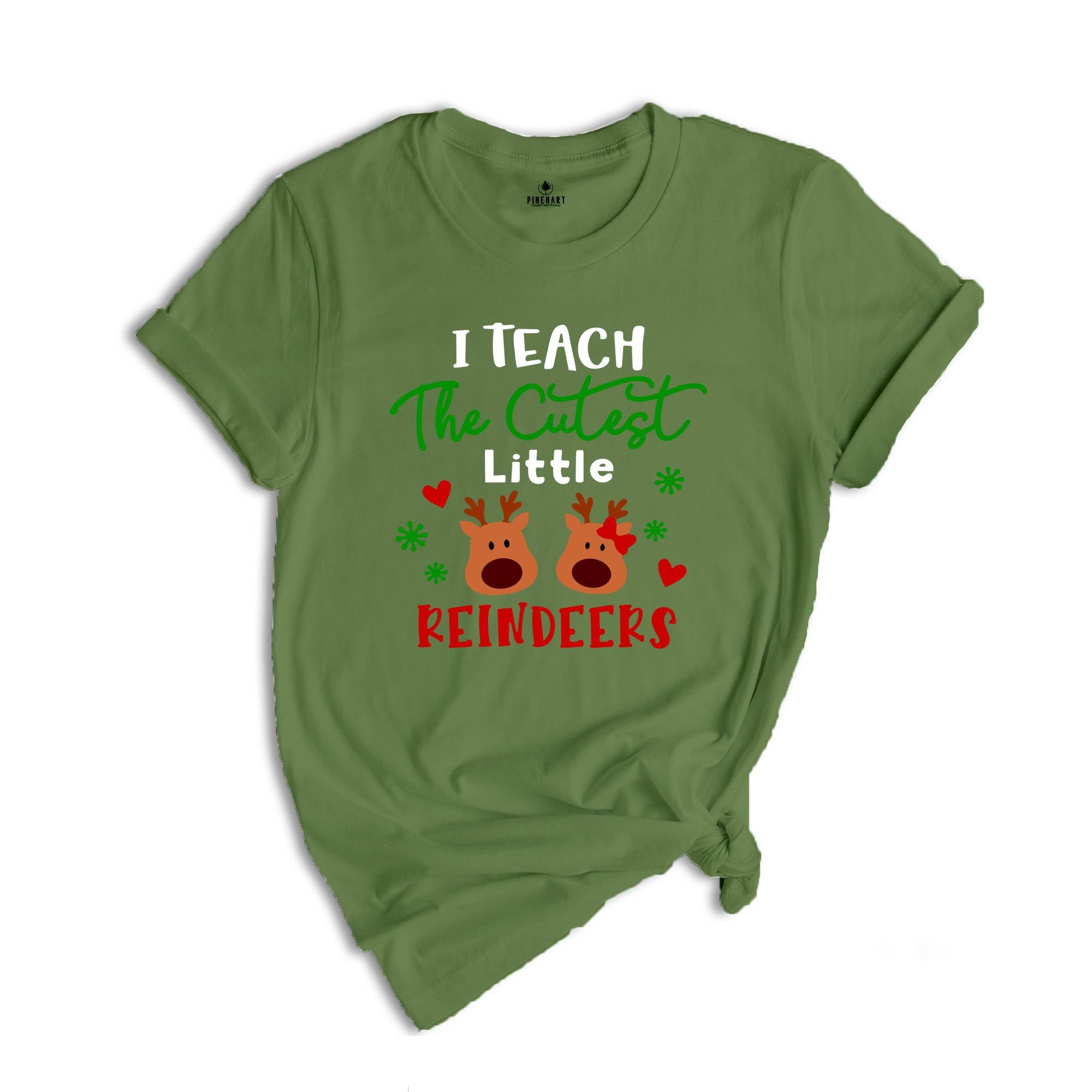 I Teach Cutest Little Reındeers Shirt, Christmas Teacher Shirt, Who Loves Christmas, Christmas Teacher Tee, Teacher Gift