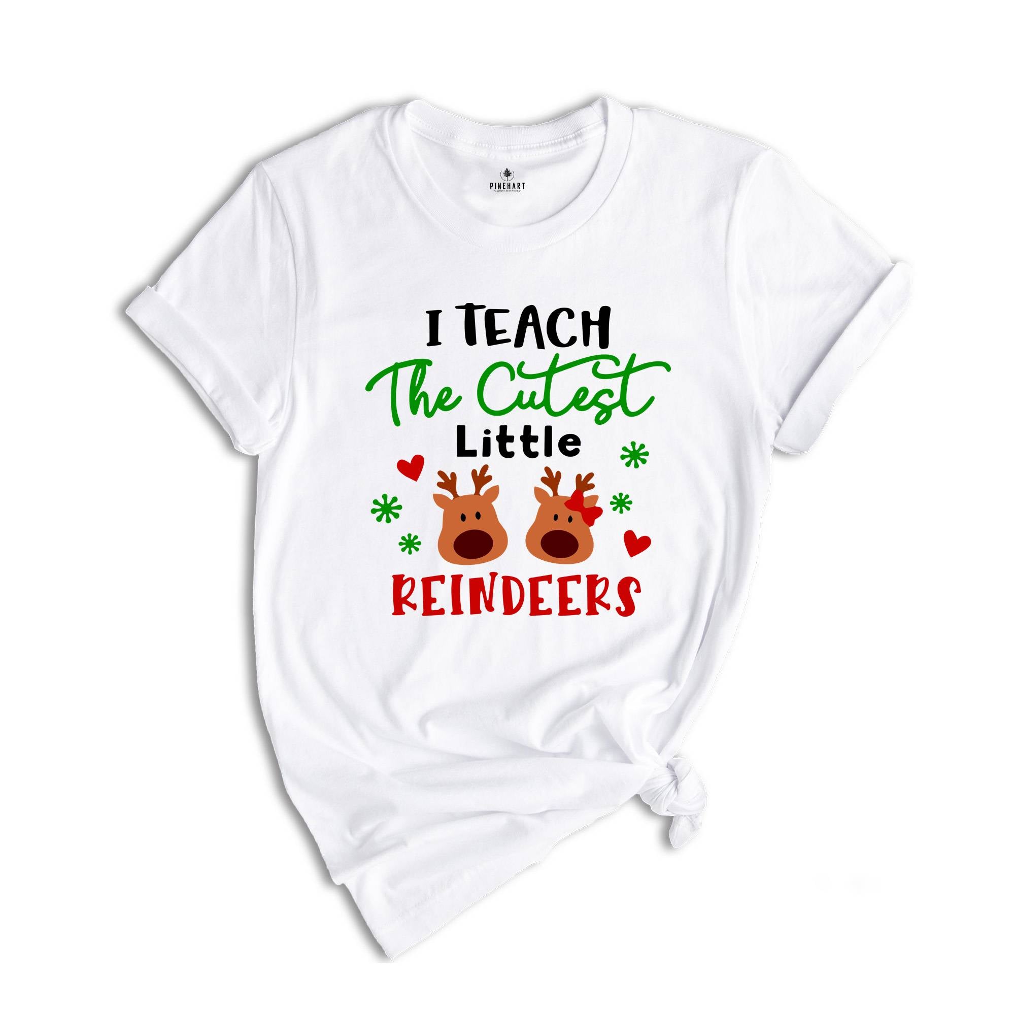 I Teach Cutest Little Reındeers Shirt, Christmas Teacher Shirt, Who Loves Christmas, Christmas Teacher Tee, Teacher Gift