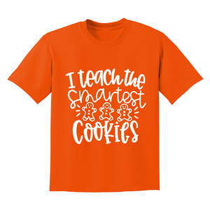 I Teach the Smartest Cookies Shirt, Christmas Shirt for Teachers, Christmas Gift for Teachers, Gingerbread Cookies Tee