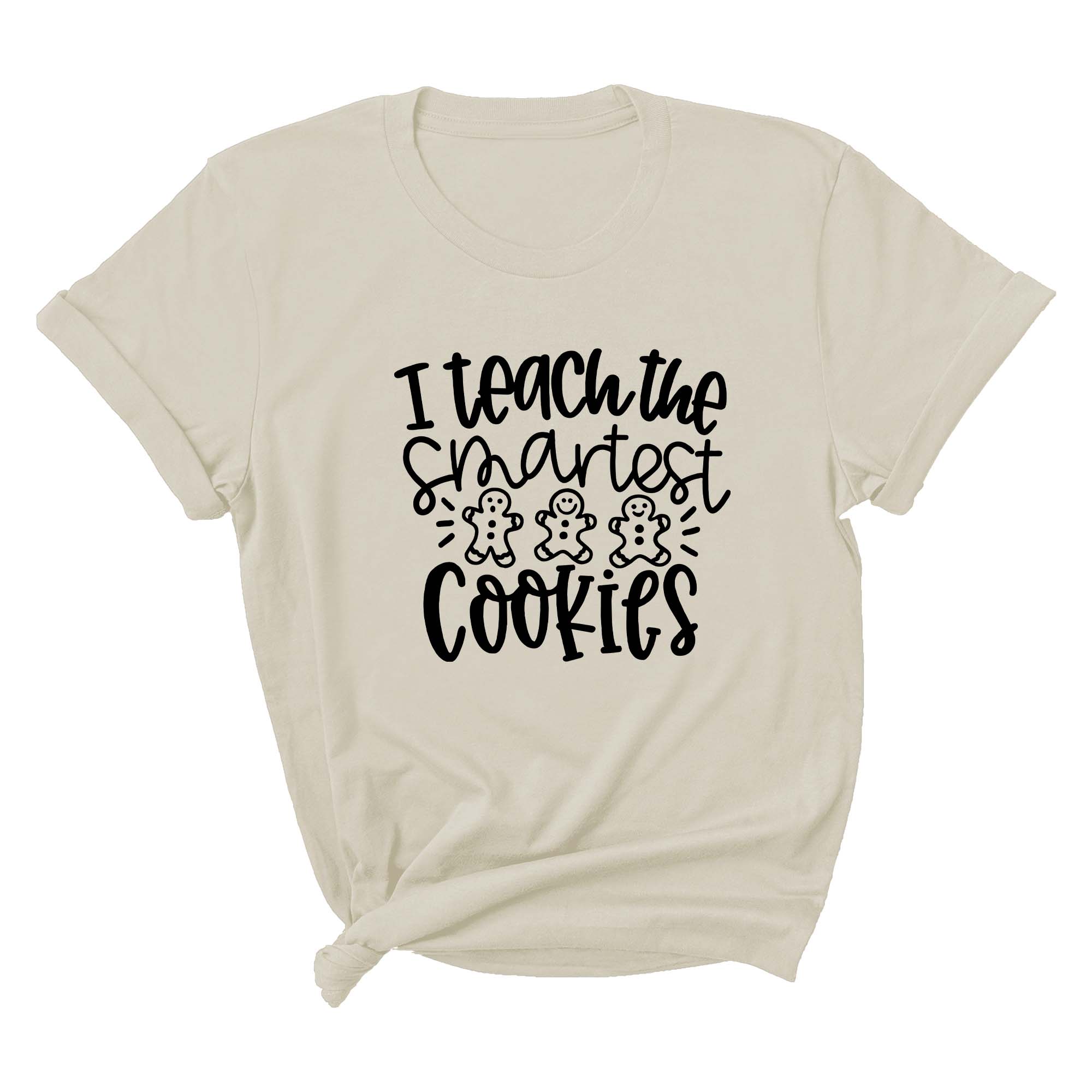I Teach the Smartest Cookies Shirt, Christmas Shirt for Teachers, Christmas Gift for Teachers, Gingerbread Cookies Tee