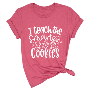 I Teach the Smartest Cookies Shirt, Christmas Shirt for Teachers, Christmas Gift for Teachers, Gingerbread Cookies Tee