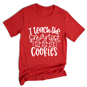 I Teach the Smartest Cookies Shirt, Christmas Shirt for Teachers, Christmas Gift for Teachers, Gingerbread Cookies Tee