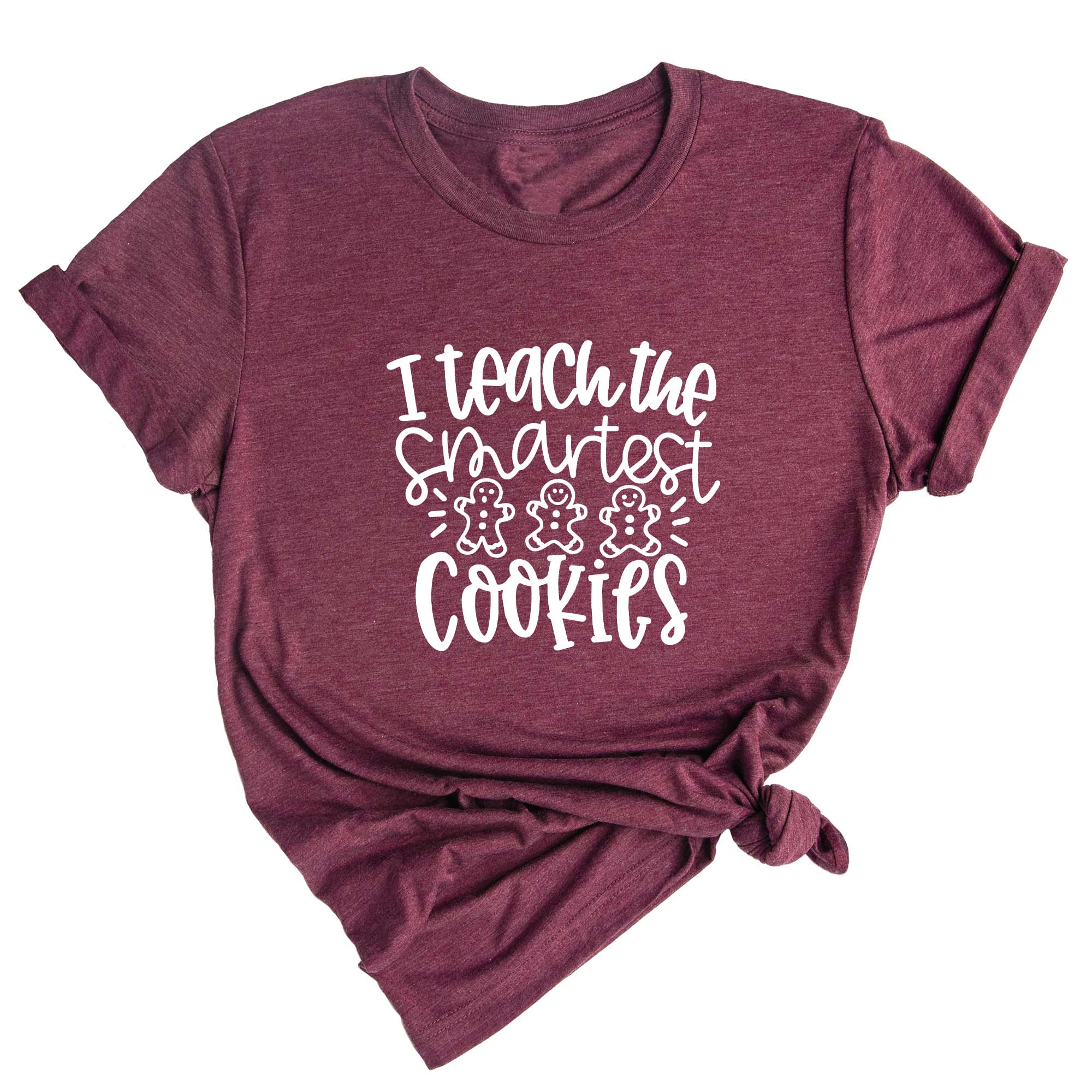 I Teach the Smartest Cookies Shirt, Christmas Shirt for Teachers, Christmas Gift for Teachers, Gingerbread Cookies Tee