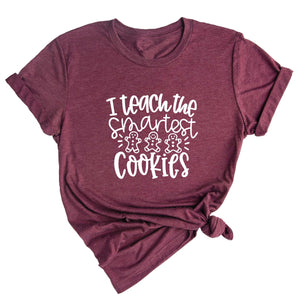 I Teach the Smartest Cookies Shirt, Christmas Shirt for Teachers, Christmas Gift for Teachers, Gingerbread Cookies Tee