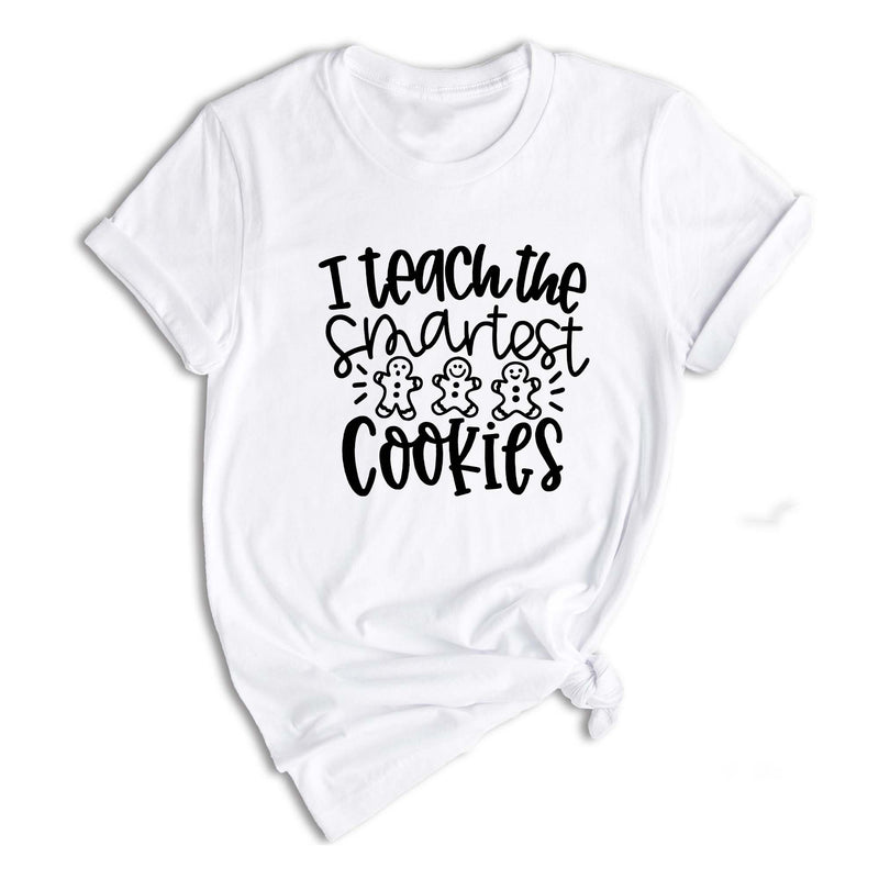 I Teach the Smartest Cookies Shirt, Christmas Shirt for Teachers, Christmas Gift for Teachers, Gingerbread Cookies Tee