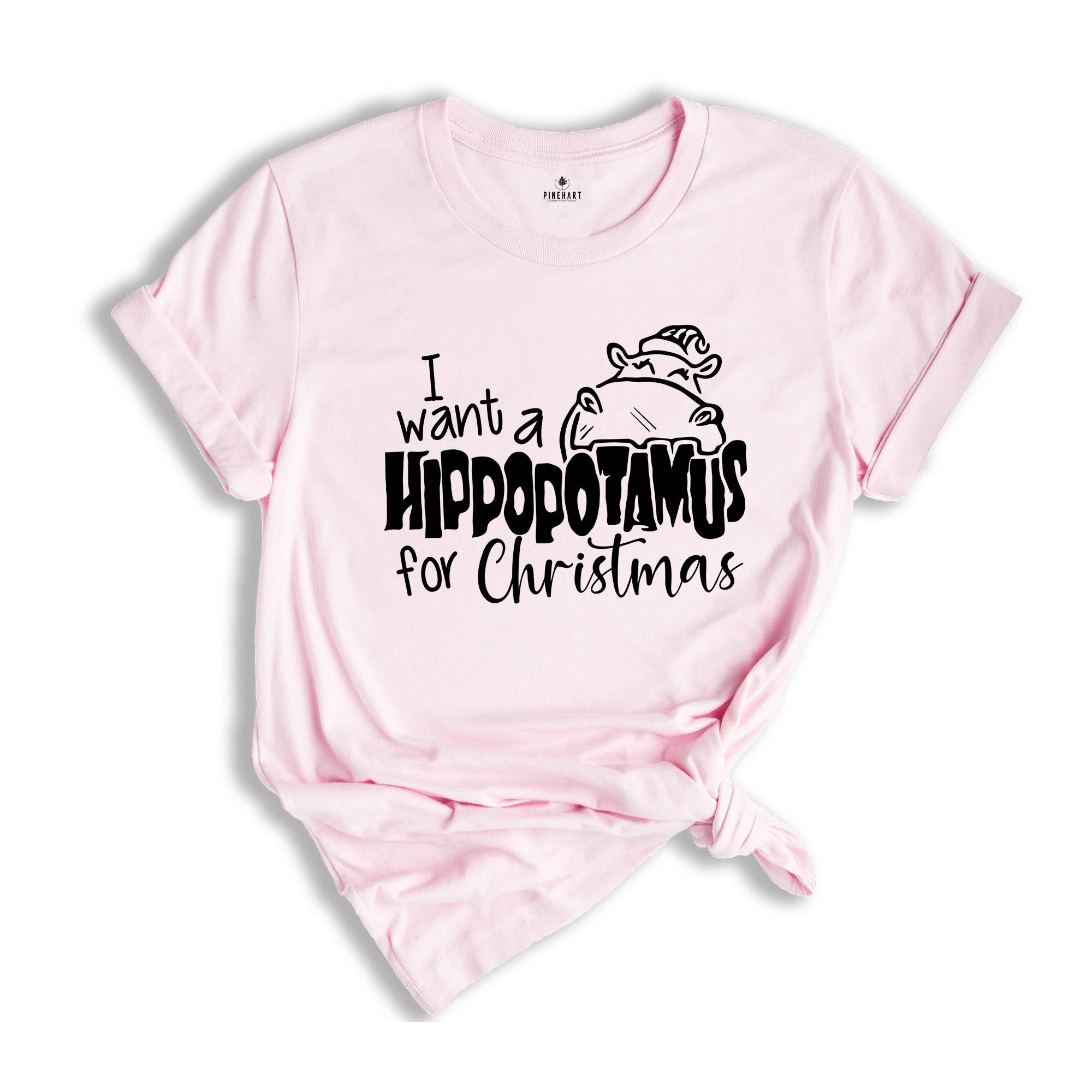 I Want a Hippopotamus For Christmas, Christmas Gift, Cute Christmas Tee, Christmas Kids Shirt, Christmas Pajamas, Holiday Shirt