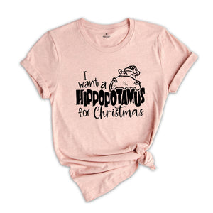 I Want a Hippopotamus For Christmas, Christmas Gift, Cute Christmas Tee, Christmas Kids Shirt, Christmas Pajamas, Holiday Shirt