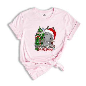 I Want A Hippopotamus For Christmas Shirt, Christmas Hippo Shirt, Funny Christmas Shirt, Christmas Gift, Holiday Tee