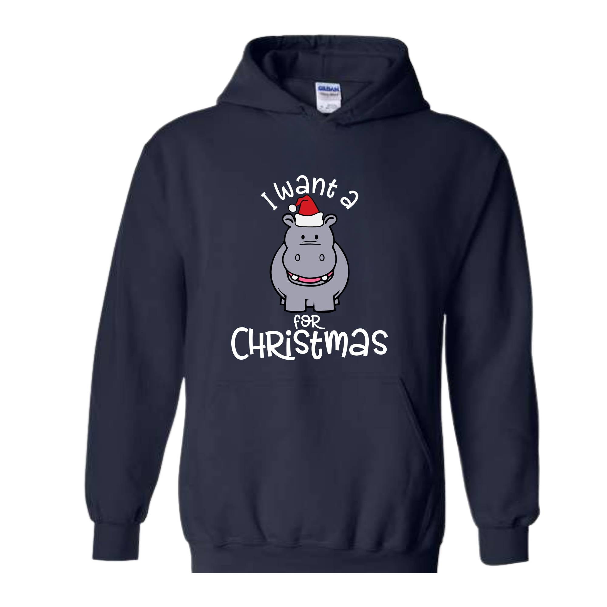 I Want A Hippopotamus For Christmas Sweatshirt, Christmas Hippo Sweatshirt, Christmas Kids Sweatshirt, Funny Christmas Gift