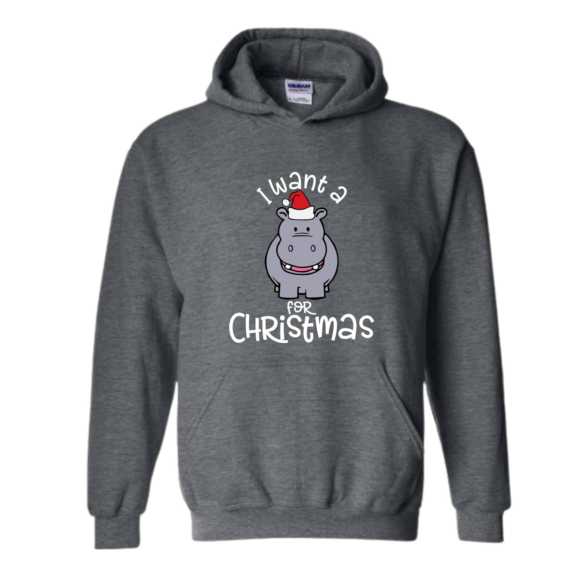 I Want A Hippopotamus For Christmas Sweatshirt, Christmas Hippo Sweatshirt, Christmas Kids Sweatshirt, Funny Christmas Gift