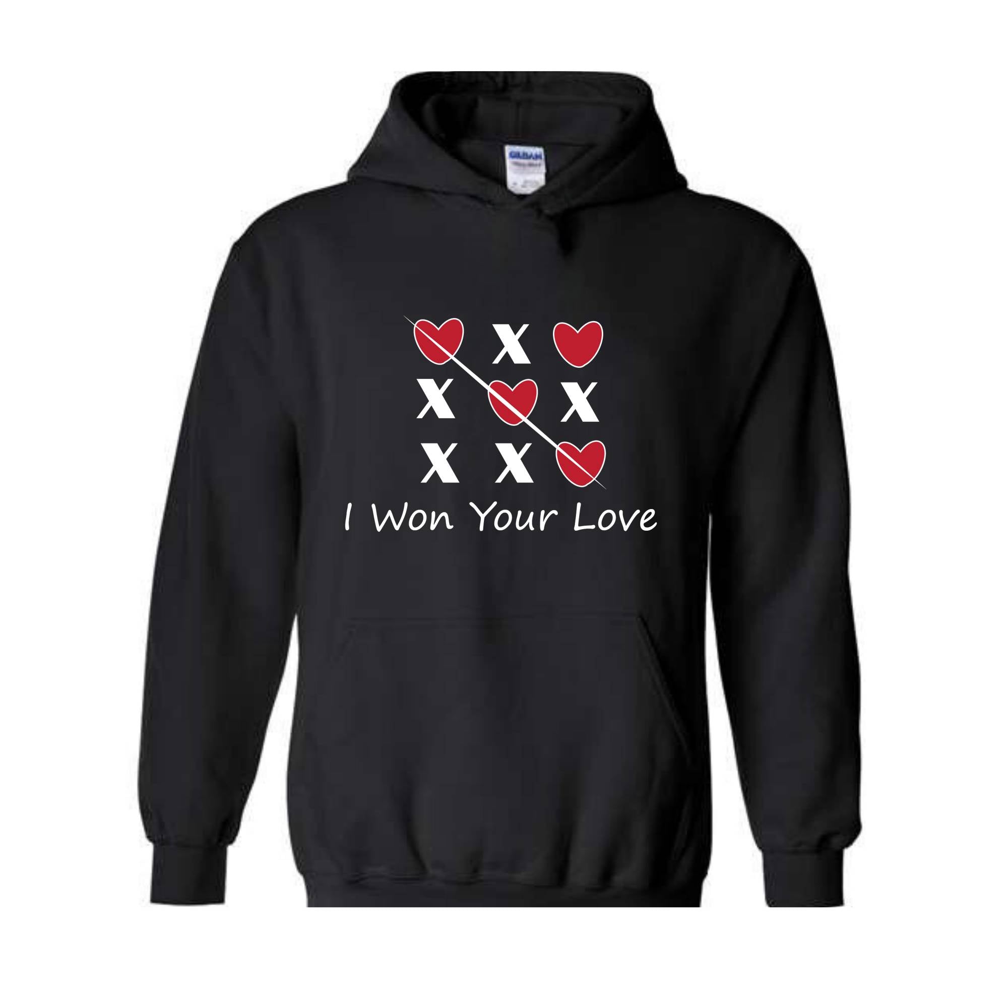 I Won Your Love Hoodie, Pink XOXO Valentines Day Hoodie, Cute Valentines Day, Trendy Valentines Day, X Love X Love Hoodie