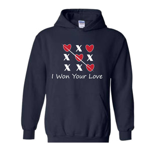 I Won Your Love Hoodie, Pink XOXO Valentines Day Hoodie, Cute Valentines Day, Trendy Valentines Day, X Love X Love Hoodie
