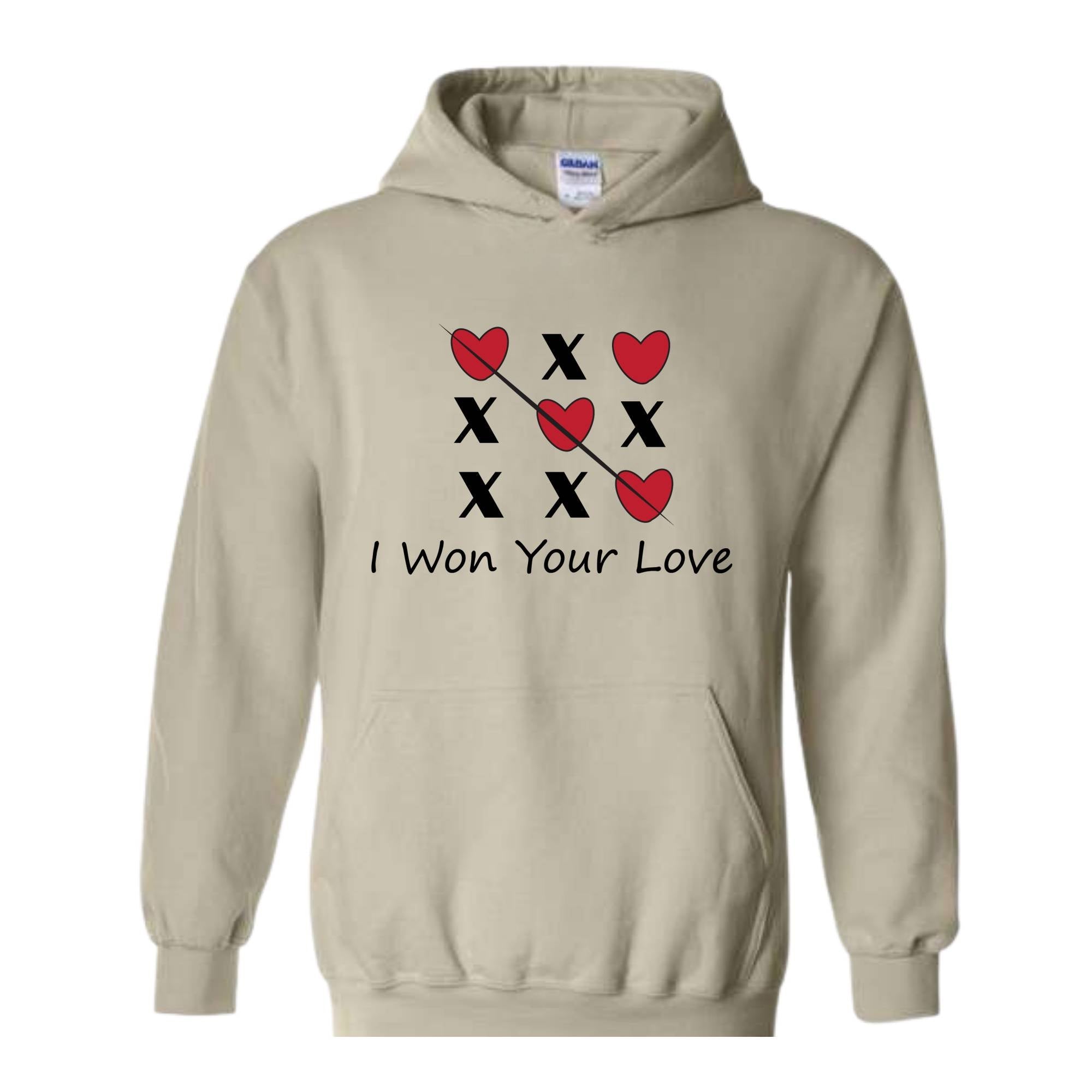 I Won Your Love Hoodie, Pink XOXO Valentines Day Hoodie, Cute Valentines Day, Trendy Valentines Day, X Love X Love Hoodie