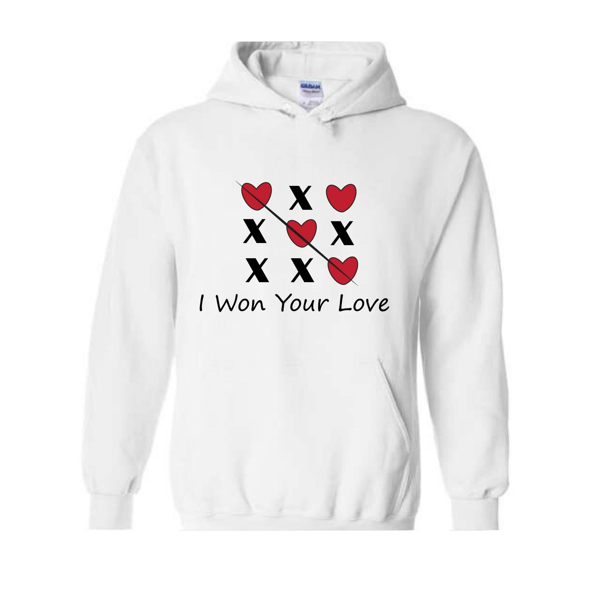 I Won Your Love Hoodie, Pink XOXO Valentines Day Hoodie, Cute Valentines Day, Trendy Valentines Day, X Love X Love Hoodie