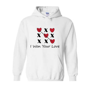 I Won Your Love Hoodie, Pink XOXO Valentines Day Hoodie, Cute Valentines Day, Trendy Valentines Day, X Love X Love Hoodie