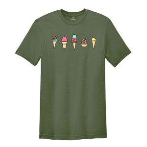 Ice Cream Cones Shirt, Ice Cream Shirt, Cute Ice Cream Shirt, Dessert Shirt, Summer Shirt, Ice Cream Party Shirt, Cones Shirt