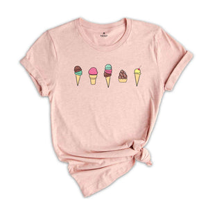 Ice Cream Cones Shirt, Ice Cream Shirt, Cute Ice Cream Shirt, Dessert Shirt, Summer Shirt, Ice Cream Party Shirt, Cones Shirt