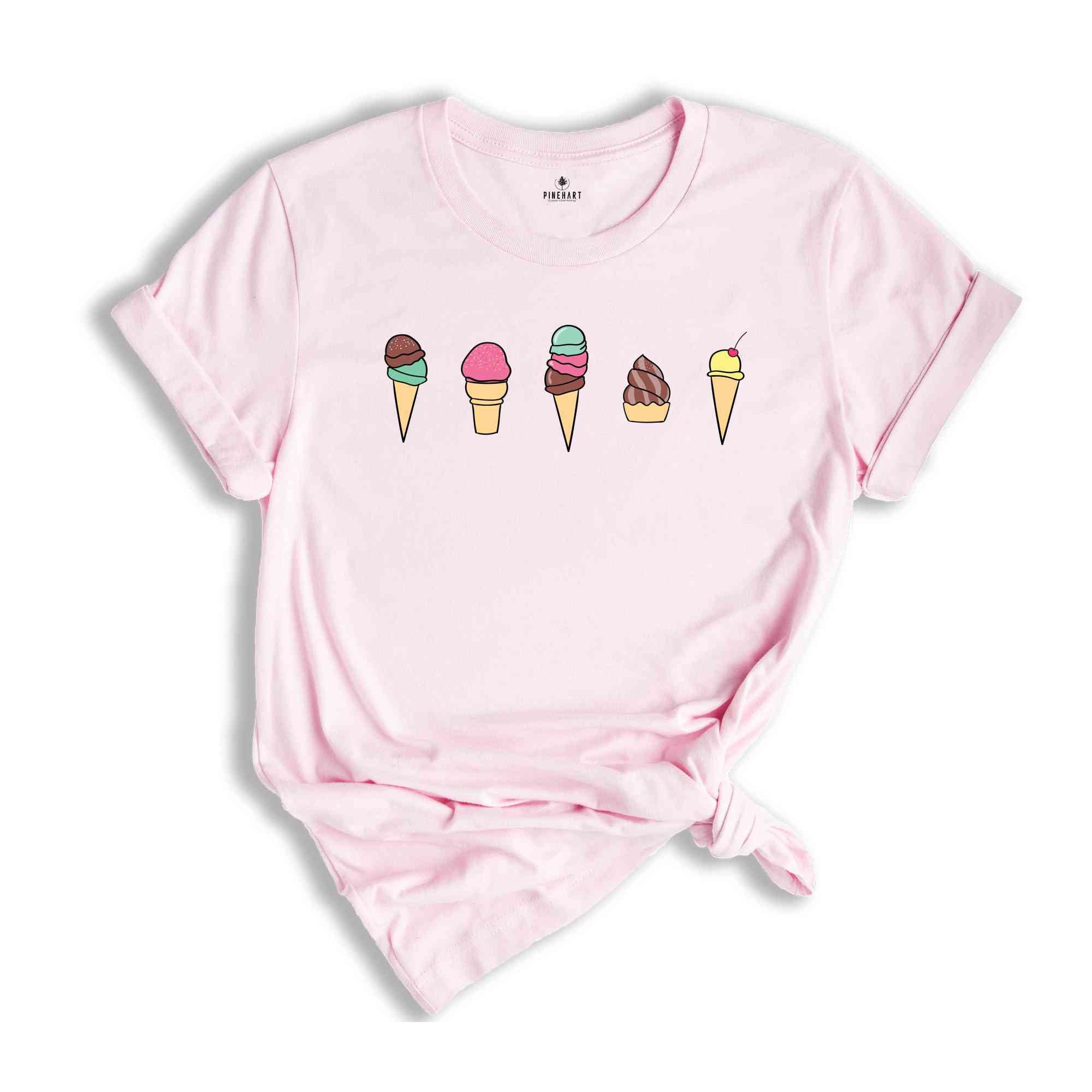 Ice Cream Cones Shirt, Ice Cream Shirt, Cute Ice Cream Shirt, Dessert Shirt, Summer Shirt, Ice Cream Party Shirt, Cones Shirt