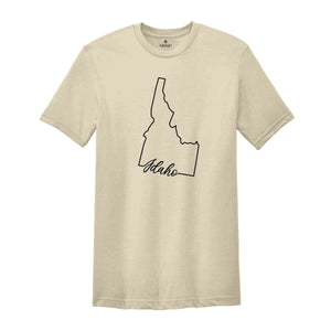 Idaho State Shirt, The USA State Shirt, Idaho USA Shirt, Idaho Map Outline Shirt, US Outline Shirt, United States Shirt