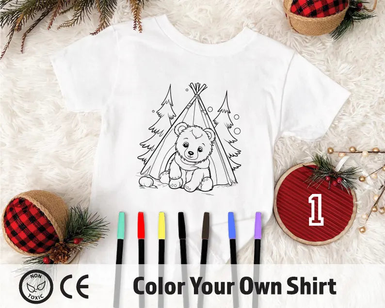 Christmas Gift for Kids, Custom Painting Shirt, Kids Painting Shirt, Kids Art Shirt, Personalized Kids Shirt, Custom Christmas Shirt