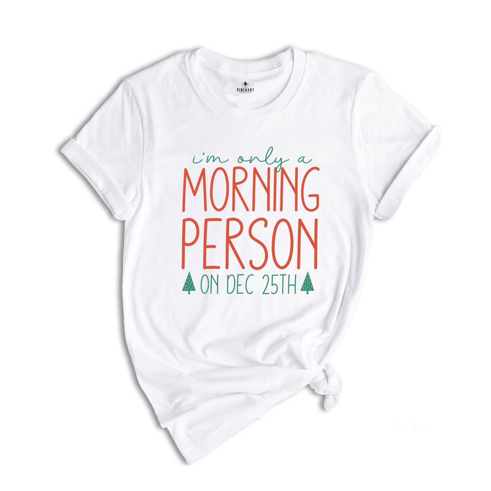I'm Only a Morning Person On Dec 25th Shirt, Funny Christmas Shirt, Christmas Party Tee, Christmas Sweatshirt, Family Reunion
