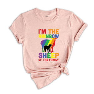 I'm The Rainbow Sheep Of The Family Shirt, Lgbt Pride Tee, Rainbow Lesbian T-shirt, Gay Pride Gift, Rainbow Sheep Tee