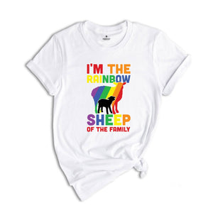 I'm The Rainbow Sheep Of The Family Shirt, Lgbt Pride Tee, Rainbow Lesbian T-shirt, Gay Pride Gift, Rainbow Sheep Tee