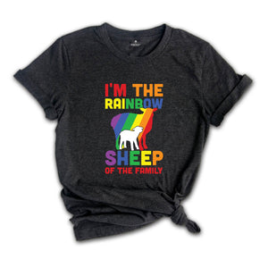 I'm The Rainbow Sheep Of The Family Shirt, Lgbt Pride Tee, Rainbow Lesbian T-shirt, Gay Pride Gift, Rainbow Sheep Tee
