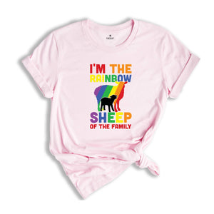 I'm The Rainbow Sheep Of The Family Shirt, Lgbt Pride Tee, Rainbow Lesbian T-shirt, Gay Pride Gift, Rainbow Sheep Tee