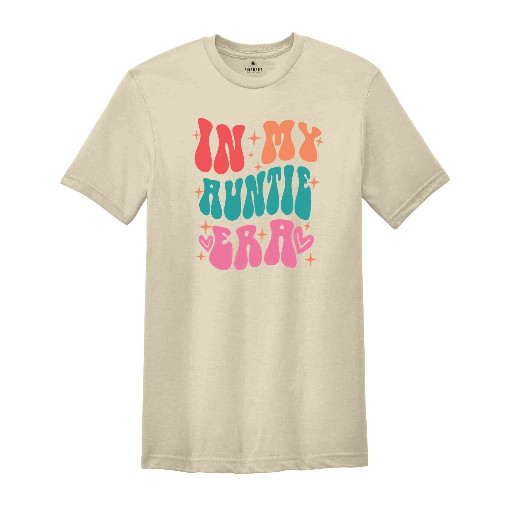In My Cool Auntie Era Shirt, Cool Auntie Era Shirt, Auntie Sshirt, Gift for Auntie, Cool Auntie T-Shirt, Auntie Reveal Shirt