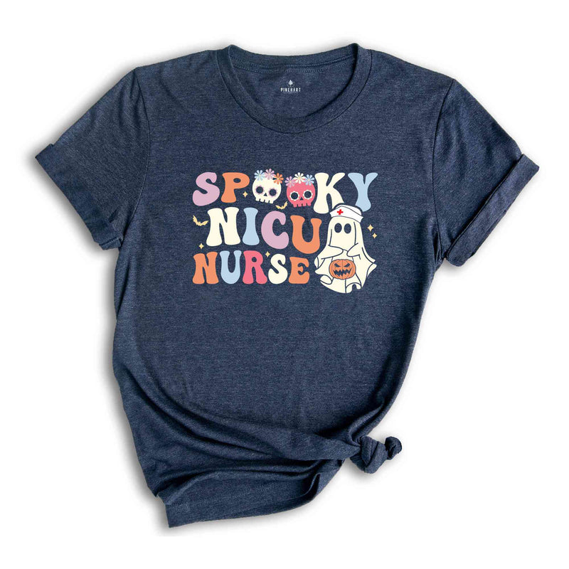 In My Spooky NICU Nurse Era Shirt, Cute Nurse Tee, Cute Halloween Shirt, Halloween Gift For Nurse, Ghost Shirt, Boo Shirt, Spooky Vibes Tee