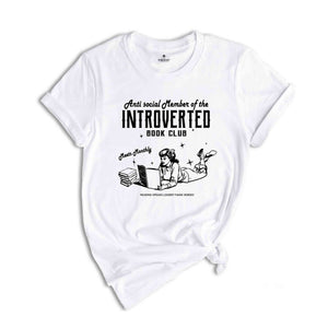 Introverted Book Club Shirt, Bookish Shirt, Anti-Social Book Club Shirt, Gift For Book Lover, Dark Romance Bookish Shirt
