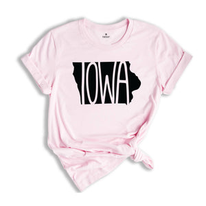 Iowa State Shirts, Iowa State Map Shirt, Iowa Travel Gifts, Iowa Apparel, Iowa Clothing, Iowa Travel T-Shirt, Iowa Sweatshirt Gifts