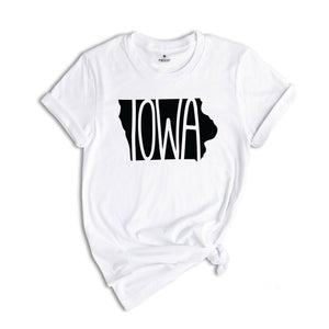 Iowa State Shirts, Iowa State Map Shirt, Iowa Travel Gifts, Iowa Apparel, Iowa Clothing, Iowa Travel T-Shirt, Iowa Sweatshirt Gifts