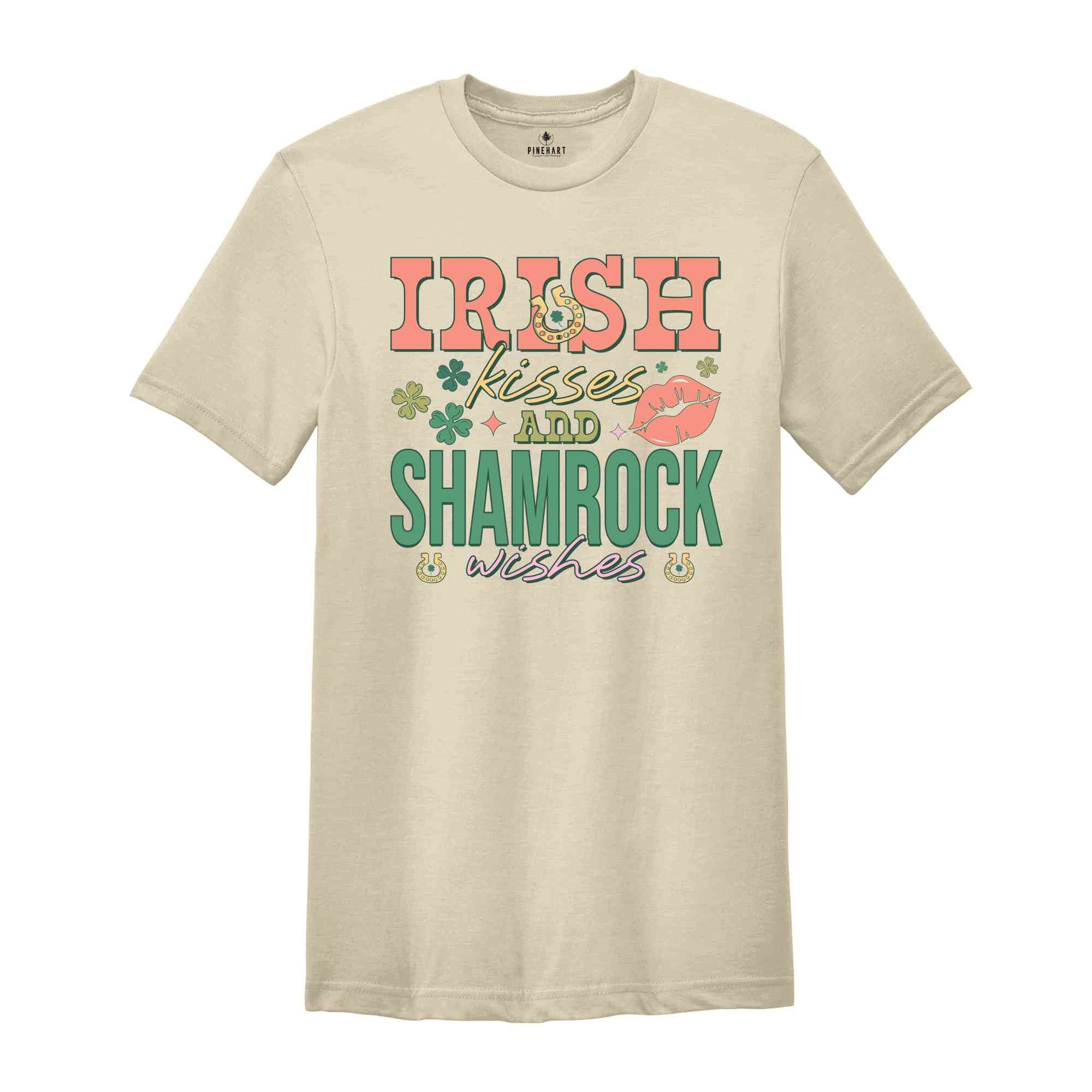 Irish Kisses And Shamrock Wishes Shirt, Shamrock Shirt, Irish Shirt, Saint Patricks Day Shirt, St Patricks Day