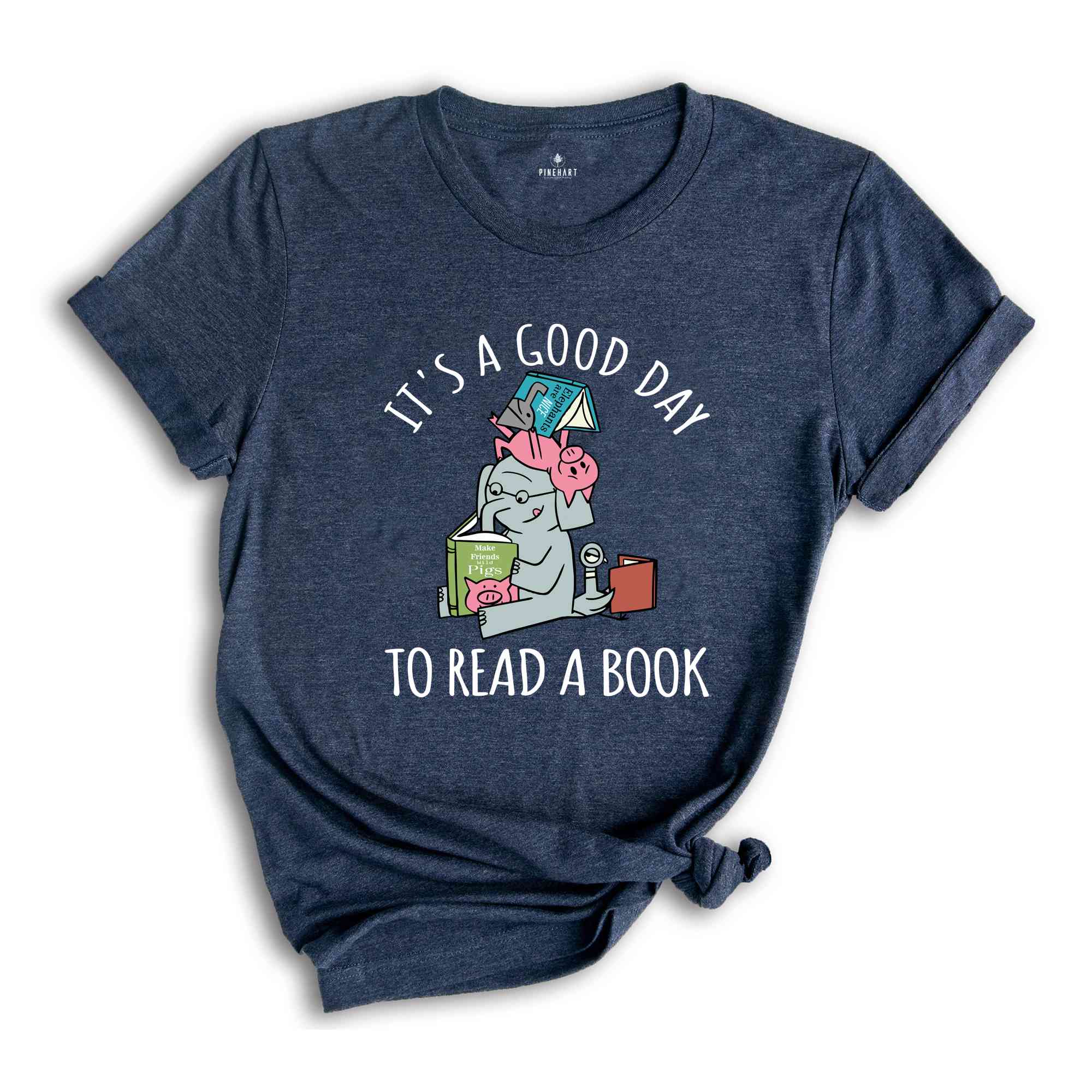 Its A Good Day To Read Shirt, Books Shirt, Librarian T-Shirt, Read More Books Tee, Book Lover Teacher Shirt, Piggie Elephant Shirt