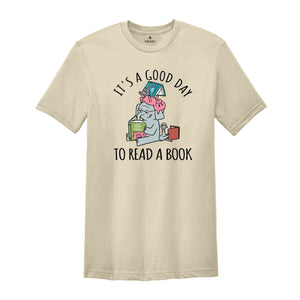 Its A Good Day To Read Shirt, Books Shirt, Librarian T-Shirt, Read More Books Tee, Book Lover Teacher Shirt, Piggie Elephant Shirt