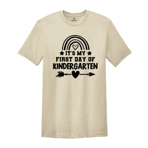 It's My First Day Of Kindergarten Tee, Kindergarten Teacher Shirt, Teacher Appreciation, Back to School Shirt, Hello Kindergarten Shirt