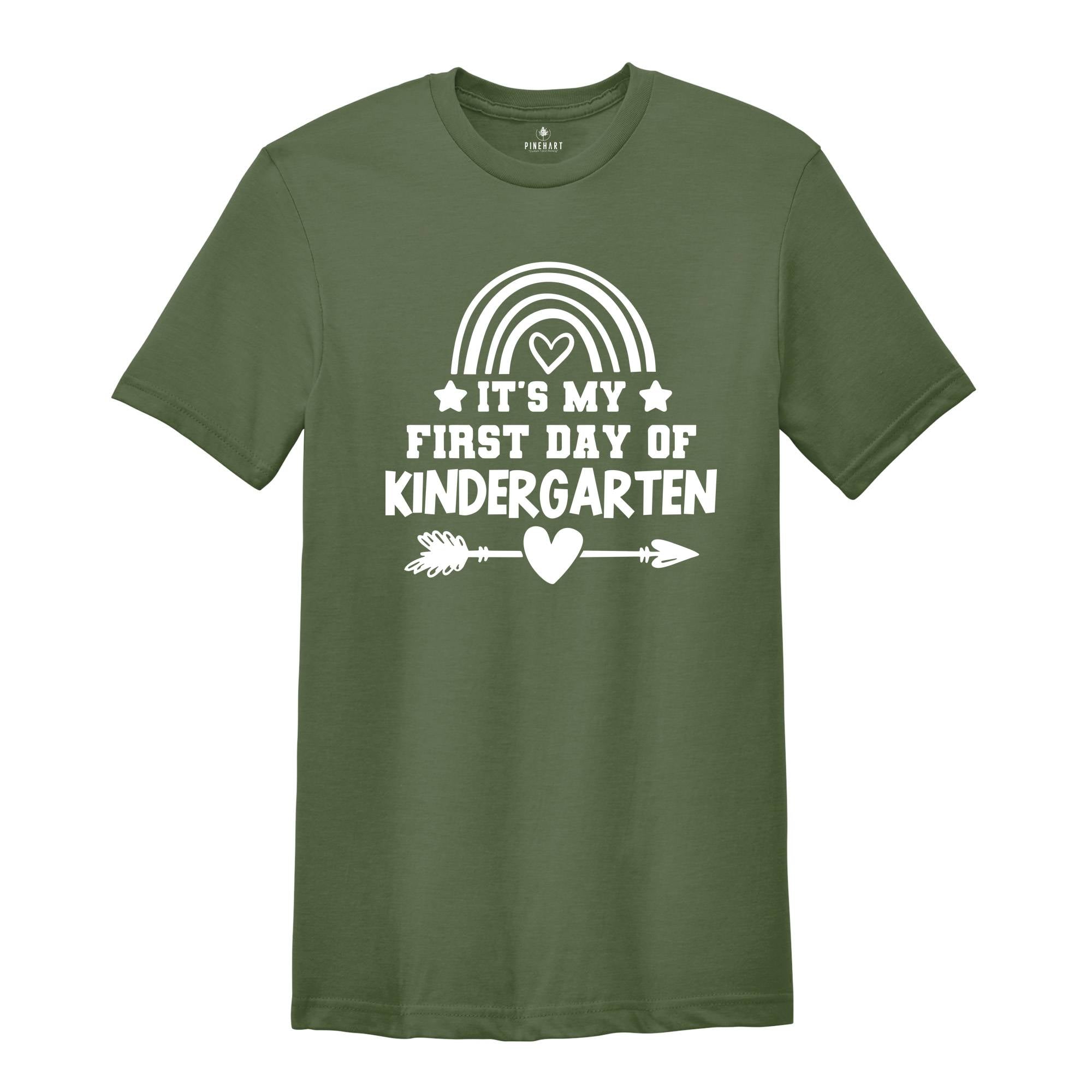 It's My First Day Of Kindergarten Tee, Kindergarten Teacher Shirt, Teacher Appreciation, Back to School Shirt, Hello Kindergarten Shirt