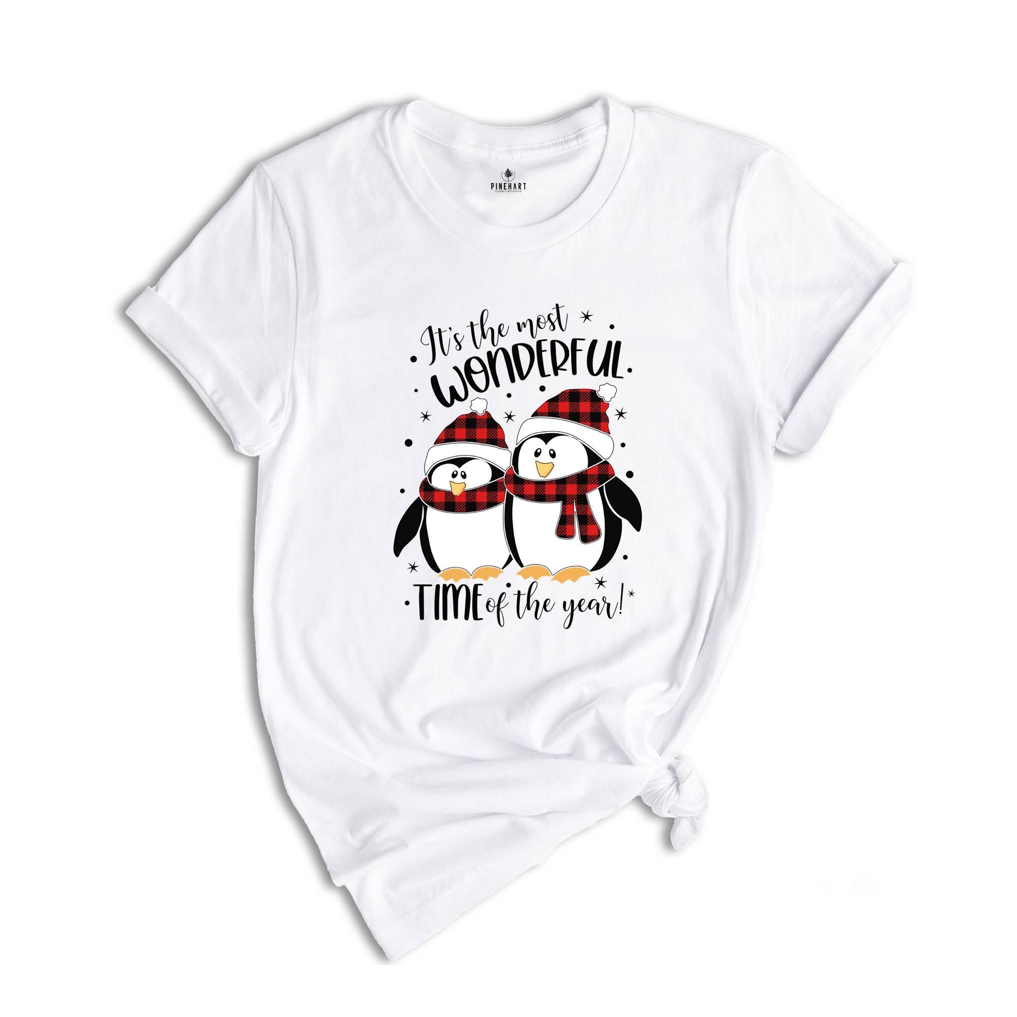 It's the Most Wonderful Time of the Year Shirt, Christmas Penguin T-Shirt, Holiday Apparel, Christmas Animal Shirt