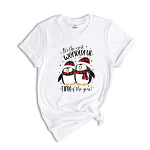 It's the Most Wonderful Time of the Year Shirt, Christmas Penguin T-Shirt, Holiday Apparel, Christmas Animal Shirt