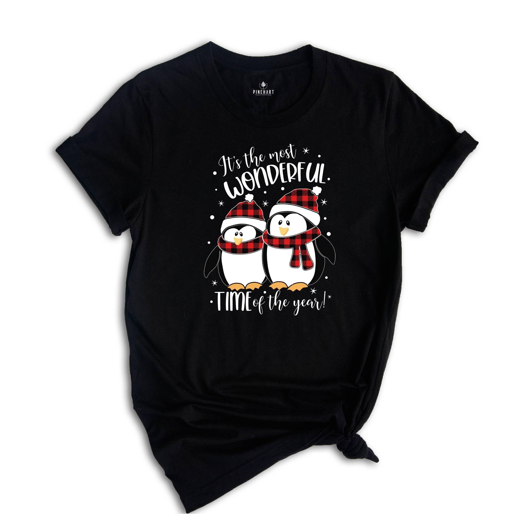 It's the Most Wonderful Time of the Year Shirt, Christmas Penguin T-Shirt, Holiday Apparel, Christmas Animal Shirt